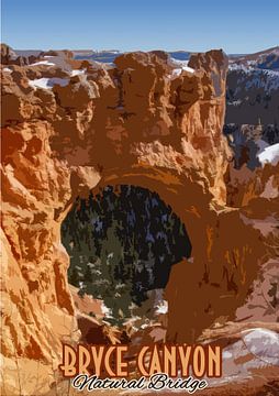 Bryce Canyon, Natural Bridge, Utah, Amerika van Discover Dutch Nature