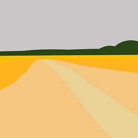 yellow landscape by Thomas Bohn