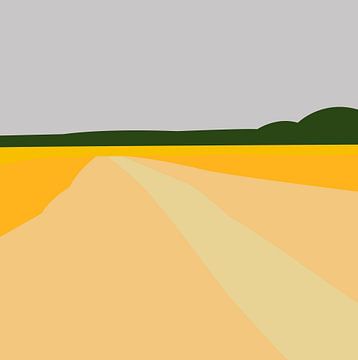 yellow landscape van Thomas Bohn