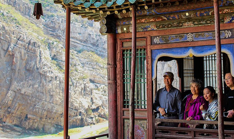 Hangende tempel in Datong, China par Cecile van Essen