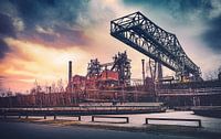 The "Crocodile" in the Landschaftspark Duisburg Nord - Colliery in the heart of the Ruhr A