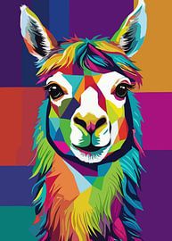 Lama Pop Art Stil