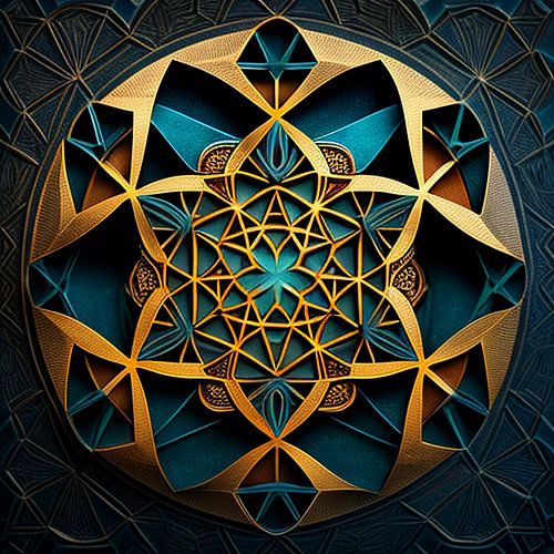 Turkoois & Goud Nexus