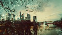 synthwave ambrotype poster Frankfurt