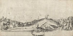 Gestrande walvis bij Noordwijk op 28 december 1614, Willem Pietersz. Buytewech