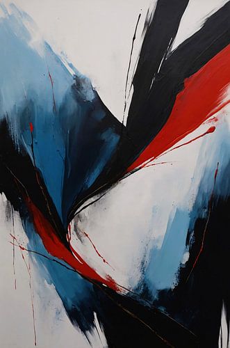 Explosie van Kleur en Emotie in Abstract Design