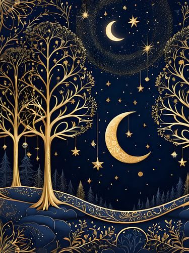 Sterrenhemel bij nacht