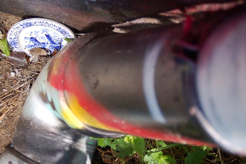 graffiti&amp;delftsblauw#1 van Nellie de Boer