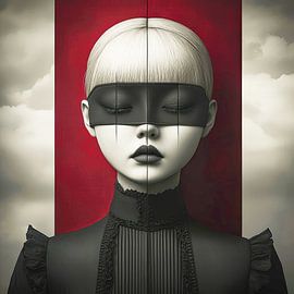 Die rote Linie der Bestimmung von Klaus Tesching - Art-AI