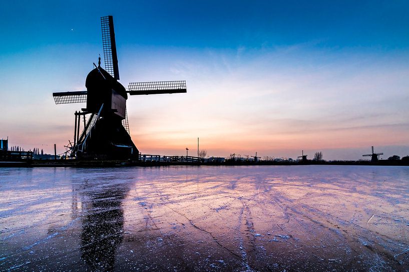 Kinderdijk on ice von Midi010 Fotografie
