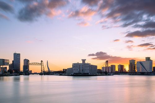 Sonnenuntergang in Rotterdam