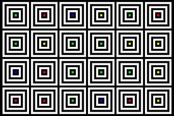 Nested | Center | 06x04 | N=04 | Random #01 | RGBY van Gerhard Haberern