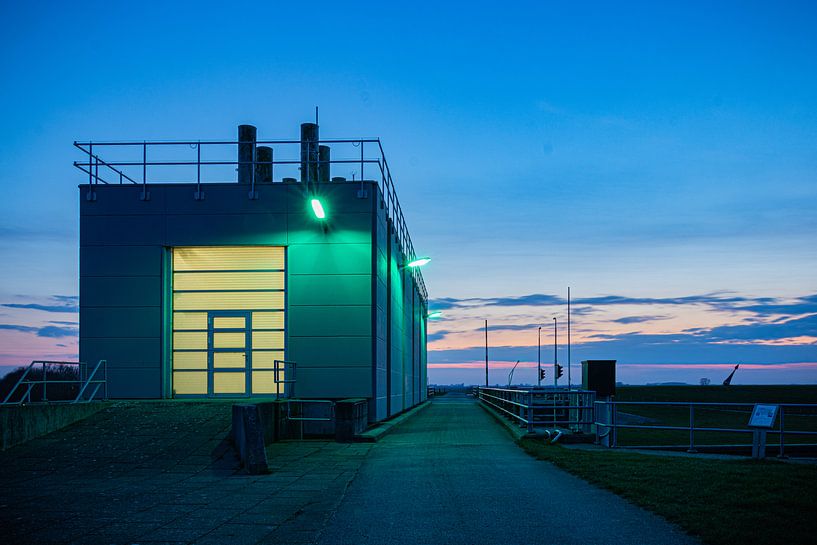 Die Schleuse von Neu-Statenzijl von Johan Mooibroek