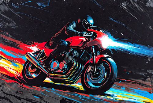 Met de motor door de nacht VII