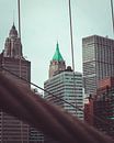 New York City view from the Brooklyn Bridge by Mick van Hesteren thumbnail