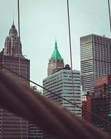 New York City view from the Brooklyn Bridge