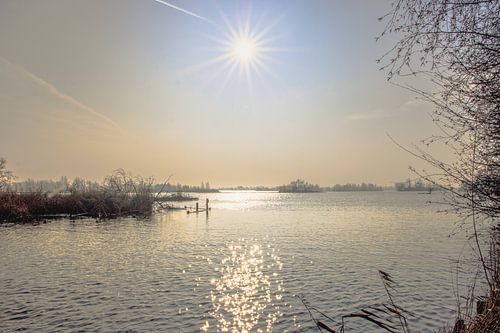 Lumière hivernale sur l'eau
