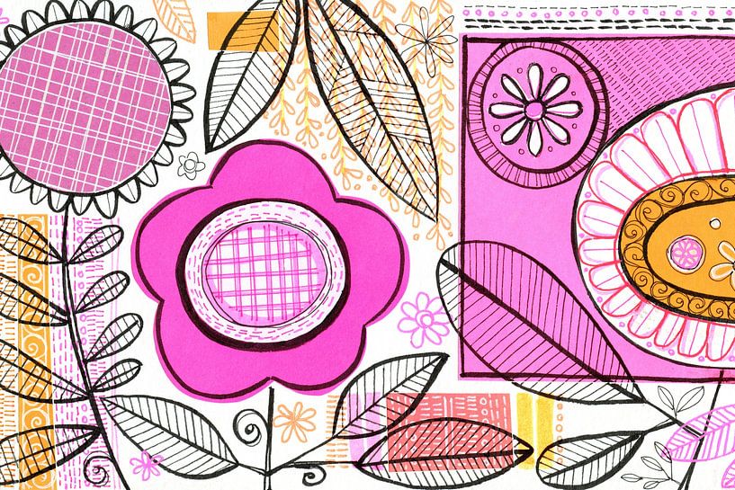 Botanische Collage 01 von Susan Black by The Artcircle