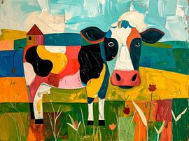 Colourful cow