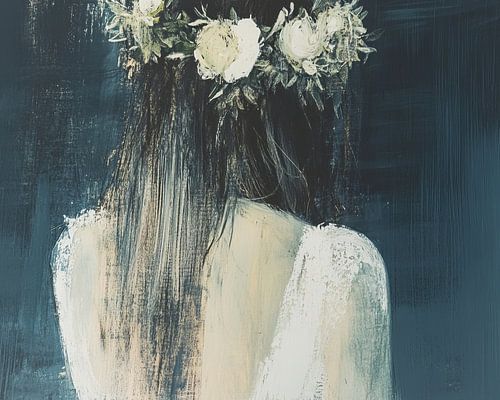 Femme fleurs | Couronne de fleurs