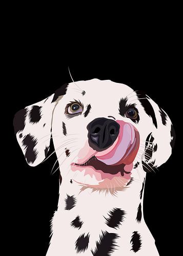 Dalmatian in vector