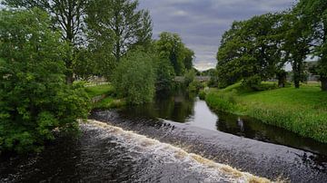 De rivier de Lossie bij Elgin in Schotland