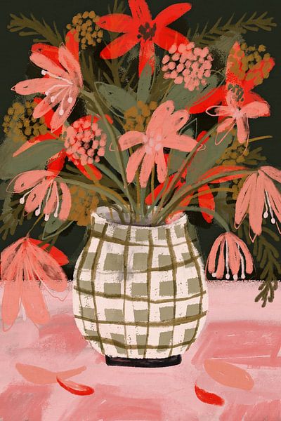 Plaid vase by Treechild