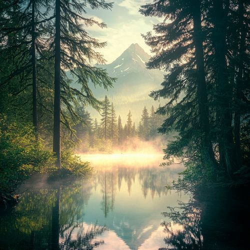 Lac de montagne Nebel