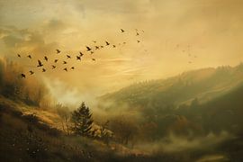 Birds in the valley 2 by vanMuis