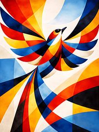 Abstract Phoenix Motion van uwidya