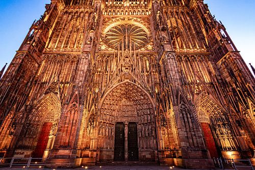 The cathedral of Strasbourg, on a deserted and early morning