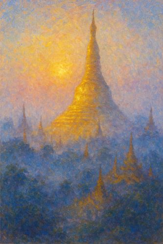 Zonsopgang Shwedagon Pagode - Het gouden hart van Yangon