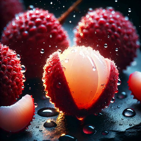 Lychee -Juicy Fruits by Eric Nagel