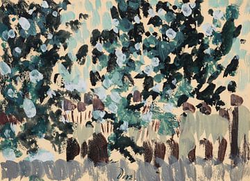 Arthur Dove - Groene bladeren (1930) van Peter Balan