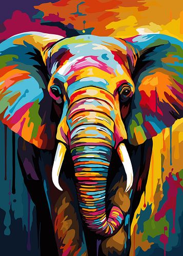 Veelhoekige Olifant Studie