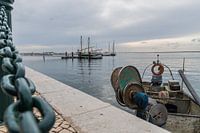 Vissersboot in Olhão, Portugal