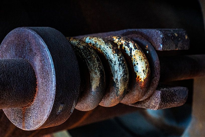 Rusty spiral in the ironworks by Flatfield