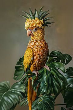 Ananas Papegaai 3 van Studio Ypie