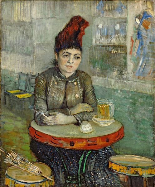  Vincent van Gogh. Agostina Segatori Sitting in the Café du Tambourin by 1000 Schilderijen