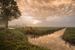 Hollands landschap: Betuwse polder met weiland en sloot van Moetwil en van Dijk - Fotografie