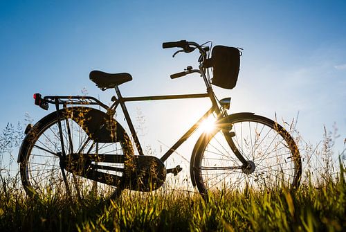 Silhouette de bicyclette