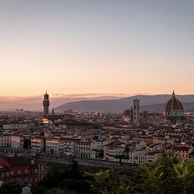 Florence à la lumière du soir I | Un voyage à travers l'Italie sur Roos Maryne - Natuur fotografie