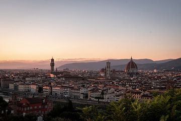 Florence in the evening light I | a trip through Italy by Roos Maryne - Natuur fotografie