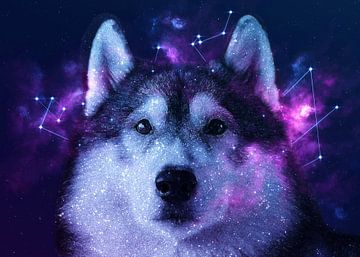 Galaxy Siberian Husky von Lemo Boy