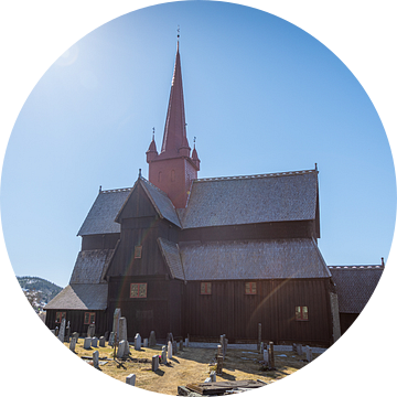 Houten Staafkerk Noorwegen van Wouter Doornbos