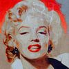 Marilyn Monroe - Orange Beige Vintage Beat  by Felix von Altersheim