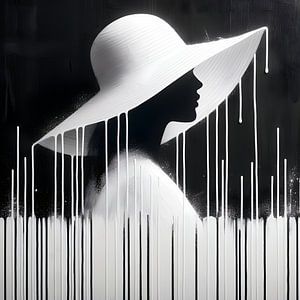 Dame en blanc