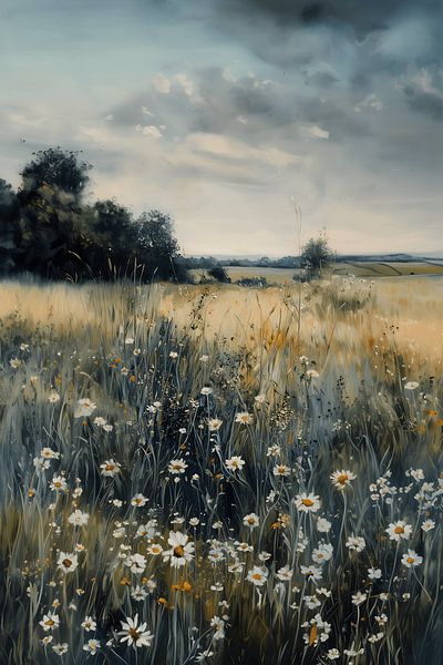 Wilde bloemenweide van NJ Midnight Studio