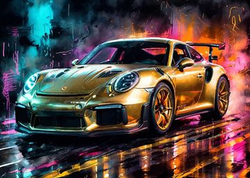 Porsche 911 GT3 RS Gold Bronze Metallic by MIROKKU