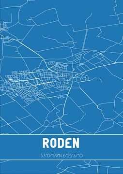Blueprint | Map | Roden (Drenthe) by Rezona